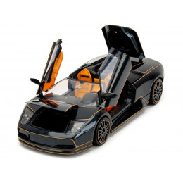 Lamborghini Murcielago Roadster Black Metallic with Orange Interior 