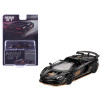 Lamborghini Aventador SVJ 63 Roadster Nero Aldebaran Black Limited Edition 1/64 Diecast Model Car by Mini GT