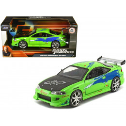 Brian's Mitsubishi Eclipse Green with Black Hood and Graphics 
