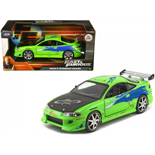 Brian's Mitsubishi Eclipse Green with Black Hood and Graphics 