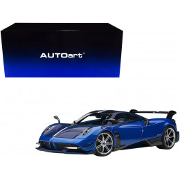 Pagani Huayra BC Blu Francia / Candy Blue Metallic with Carbon Accents 1/18 Model Car by Autoart