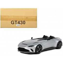 2020 Aston Martin V12 Speedster Silver Metallic 1/18 Model Car by GT Spirit