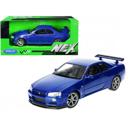 Nissan Skyline GT-R (R34) RHD (Right Hand Drive) Blue Metallic 