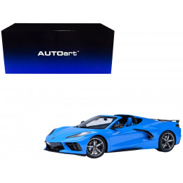 2020 Chevrolet Corvette C8 Stingray Rapid Blue 1/18 Model Car by Autoart