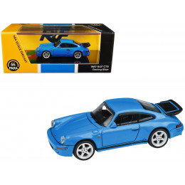 1987 RUF CTR Racing Blue 1/64 Diecast Model Car by Paragon Models