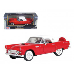 1956 Ford Thunderbird Red 1/24 Diecast Car Model by Motormax