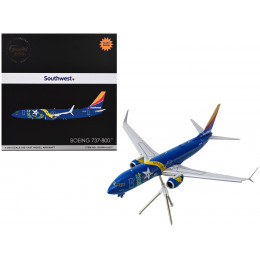 Boeing 737-800 Commercial Aircraft with Flaps Down 