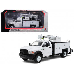 RAM 5500 with Maintainer Service Body White 1/34 Diecast Model by First Gear