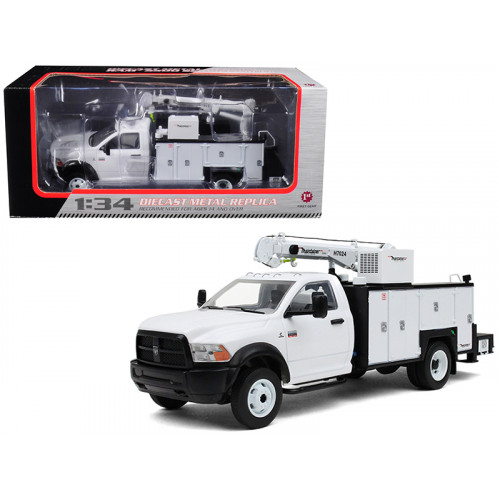 RAM 5500 with Maintainer Service Body White 1/34 Diecast Model by First Gear