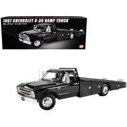 1967 Chevrolet C-30 Ramp Truck Black Limited Edition to 476 pieces Worldwide 1/18 Diecast Model Car by ACME