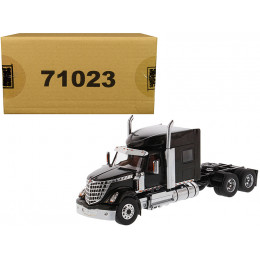 International LoneStar Sleeper Cab Truck Tractor Black 1/50 Diecast Model by Diecast Masters