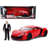 Lykan Hypersport Red with Lights and Dom Figurine 