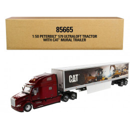 Peterbilt 579 UltraLoft Truck Tractor Red with 