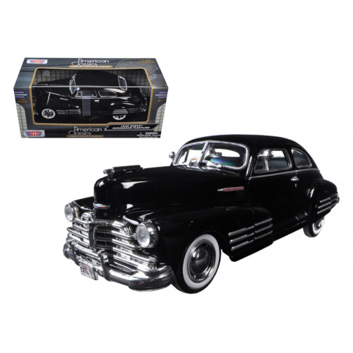 1948 Chevrolet Aerosedan Fleetline Black 1/24 Diecast Model Car by Motormax