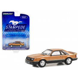 1980 Ford Mustang Cobra Dark Chamois Brown Metallic with Hood Graphic 