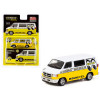 Dodge Van White and Yellow with Graphics