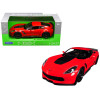2017 Chevrolet Corvette Z06 Red 1/24-1/27 Diecast Model Car by Welly