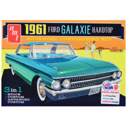 Skill 2 Model Kit 1961 Ford Galaxie Hardtop 3-in-1 Kit 1/25 Scale Model by AMT