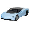 Skill 1 Model Kit McLaren Speedtail Light Blue with Black Top Snap Together Painted Plastic Model Car Kit by Airfix Quickbuild
