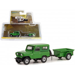 1972 Nissan Patrol Green with 1/4 Ton Cargo Trailer 
