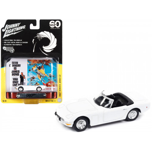 1967 Toyota 2000 GT Convertible RHD (Right Hand Drive) White 007 (James Bond) 