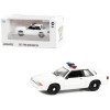 1987-1993 Ford Mustang SSP White Police Car with Light Bar