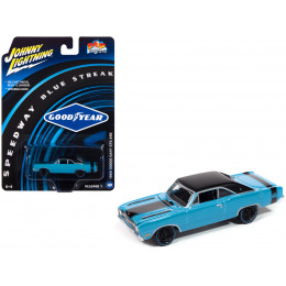 1969 Dodge Dart GTS 340 Blue with Black Top and Stripes 