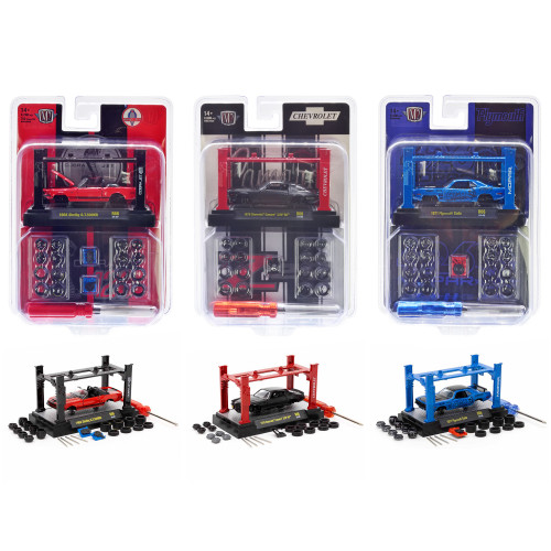 Model Kit 3 piece Car Set Release 66 Limited Edition to 10000 pieces Worldwide 1/64 Diecast Model Cars by M2 Machines