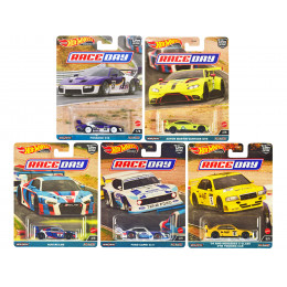 'Race Day' 5 piece Set 'Car Culture' Series Diecast Model Cars by Hot Wheels
