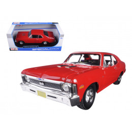 1970 Chevrolet Nova SS Coupe Red 1/18 Diecast Model Car by Maisto
