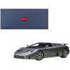 Bugatti EB110 SS Super Sport Grigio Metalizzatto Silver Metallic with Silver Wheels 1/18 Model Car by Autoart