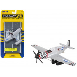 North American P-51 Mustang Fighter Aircraft Silver Metallic 