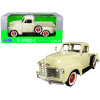 1953 Chevrolet 3100 Pickup Truck Cream 1/24-1/27 Diecast Model Car by Welly