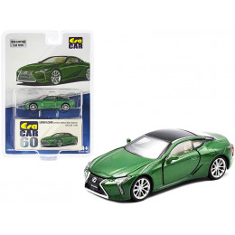 Lexus LC500 Nori Green Metallic with Black Top Limited Edition to 1200 pieces 1/64 Diecast Model Car by Era Car