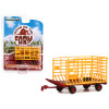 Bale Throw Wagon Yellow and Red 'Down on the Farm' Series 7 1/64 Diecast Model by Greenlight