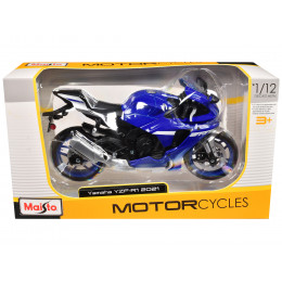 2021 Yamaha YZF-R1 Motorcycle Blue 1/12 Diecast Model by Maisto