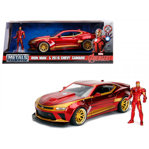 2016 Chevrolet Camaro with Iron Man Diecast Figure 