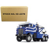 1953 Kenworth Bullnose Heavy-Duty Holmes Wrecker Tow Truck Rich Blue and White 1/34 Diecast Model by First Gear