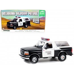1996 Ford Bronco Police Black and White Oklahoma Highway Patrol 