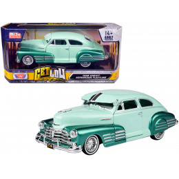 1948 Chevrolet Aerosedan Fleetside Lowrider Pastel Green and Green Metallic Two-Tone 
