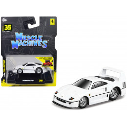 Ferrari F40 White 1/64 Diecast Model Car by Muscle Machines