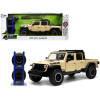2020 Jeep Gladiator Rubicon Pickup Truck Cream with Roof Rack with Extra Wheels