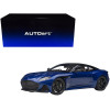 Aston Martin DBS Superleggera RHD (Right Hand Drive) Zaffre Blue Metallic with Carbon Top and Carbon Accents 1/18 Model Car by Autoart