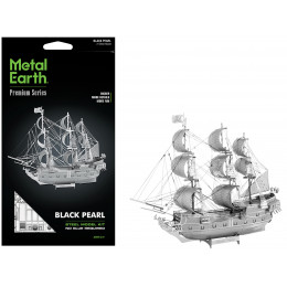 Model Kit Black Pearl Ship (Challenging Difficulty) Steel Model by Metal Earth