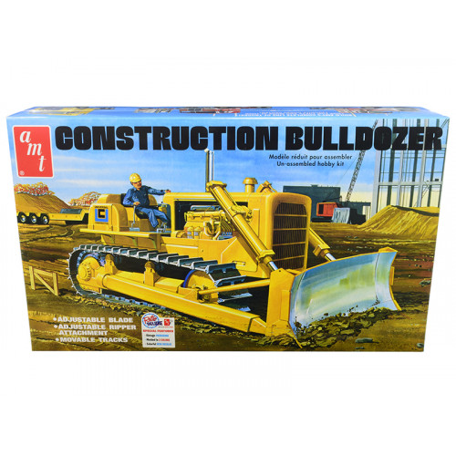 Skill 3 Model Kit Construction Bulldozer 1/25 Scale Model by AMT
