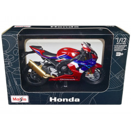 Honda CBR1000RR-R Fireblade SP Red with White and Blue Graphics with Stand 1/12 Diecast Motorcycle Model by Maisto