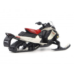 Ski-Doo MXZ X-RS Snowmobile Spartan Red and Gray Metallic 1/32 Diecast Model by BRP Models