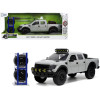 2011 Ford F-150 SVT Raptor Pickup Truck Light Gray with Extra Wheels