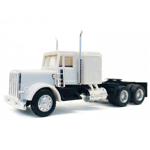 Peterbilt Sleeper Cab White 1/87 (HO) Plastic Model Car by Promotex
