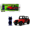 1992 Jeep Wrangler DV8 Off-Road Red with Matt Black Stripes with Extra Wheels